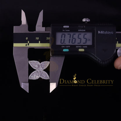 DiamondCelebritees Men's/Womens 925 Silver Yellow 1.50ct VVS 'D' Moissanite Butterfly Rings Size 7