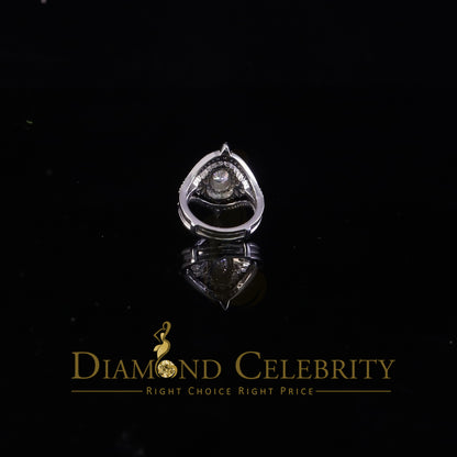 DiamondCelebritees 925 White Silver Moissanite 3.0ct Solitaire Enhancer Guard Wrap Ring Insert S Z7