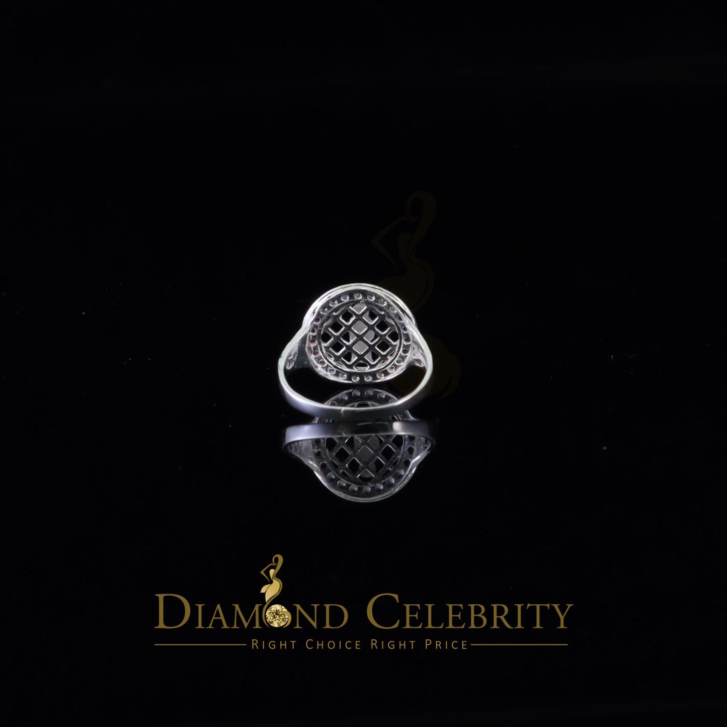 DiamondCelebritees Religious White 925 Sterling Silver Cubic Zirconia St. Jude Women's Ring Size 7