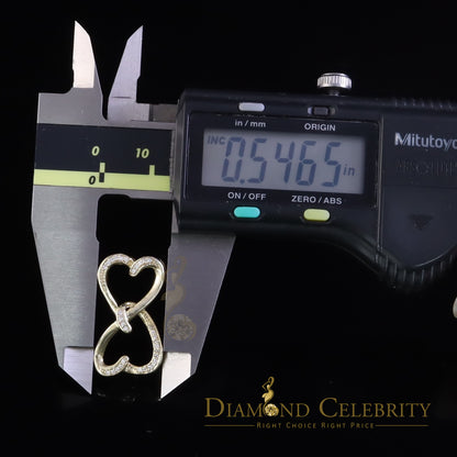 DiamondCelebritees 925 Sterling Yellow Silver Heart Fashion Pendant with 0.00ct Cubic Zirconia