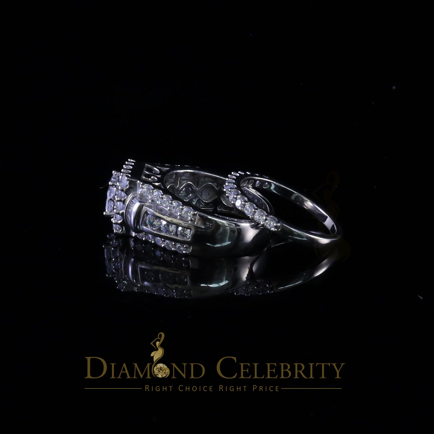 DiamondCelebritees 925 Sterling White 5.00ct Cubic Zirconia Silver Wedding Fashion Womens Ring SZ 7