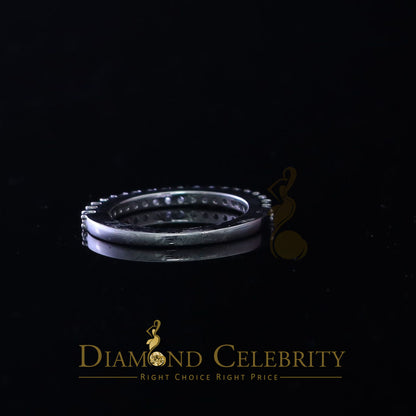 DiamondCelebritees 1.40ct Cubic Zirconia Sterling White Silver Round Engagement Women's Ring Size 7