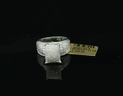 DiamondCelebritees 0.20 CT Real Diamond 925 Sterling Silver White Cinderella Womens Ring Size 7