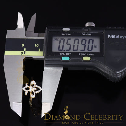DiamondCelebritees 0.30ct Cubic Zirconia Yellow 925 Sterling Silver Saints Womens Gifts Ring Size 7