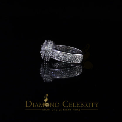 DiamondCelebritees White Cubic Zirconia 5.20ct Hip Hop Rapper Engagement Rings For Men Size 10
