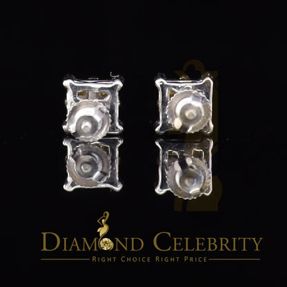 DiamondCelebritees Diamond 0.10ct 925 Sterling Silver White Stud For Men's & Women's Stud Earrings