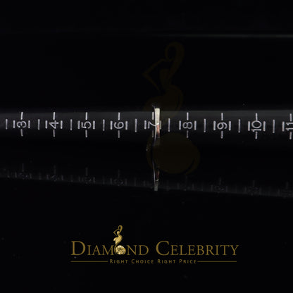 DiamondCelebritees 0.10CT Real Diamond 925 White Silver Engagement Womens Square Ring SZ 7