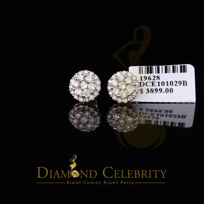 DiamondCelebritees 10K Real Yellow Gold w/Real 1.33 CT Diamond Men's/Women's Stud Earring
