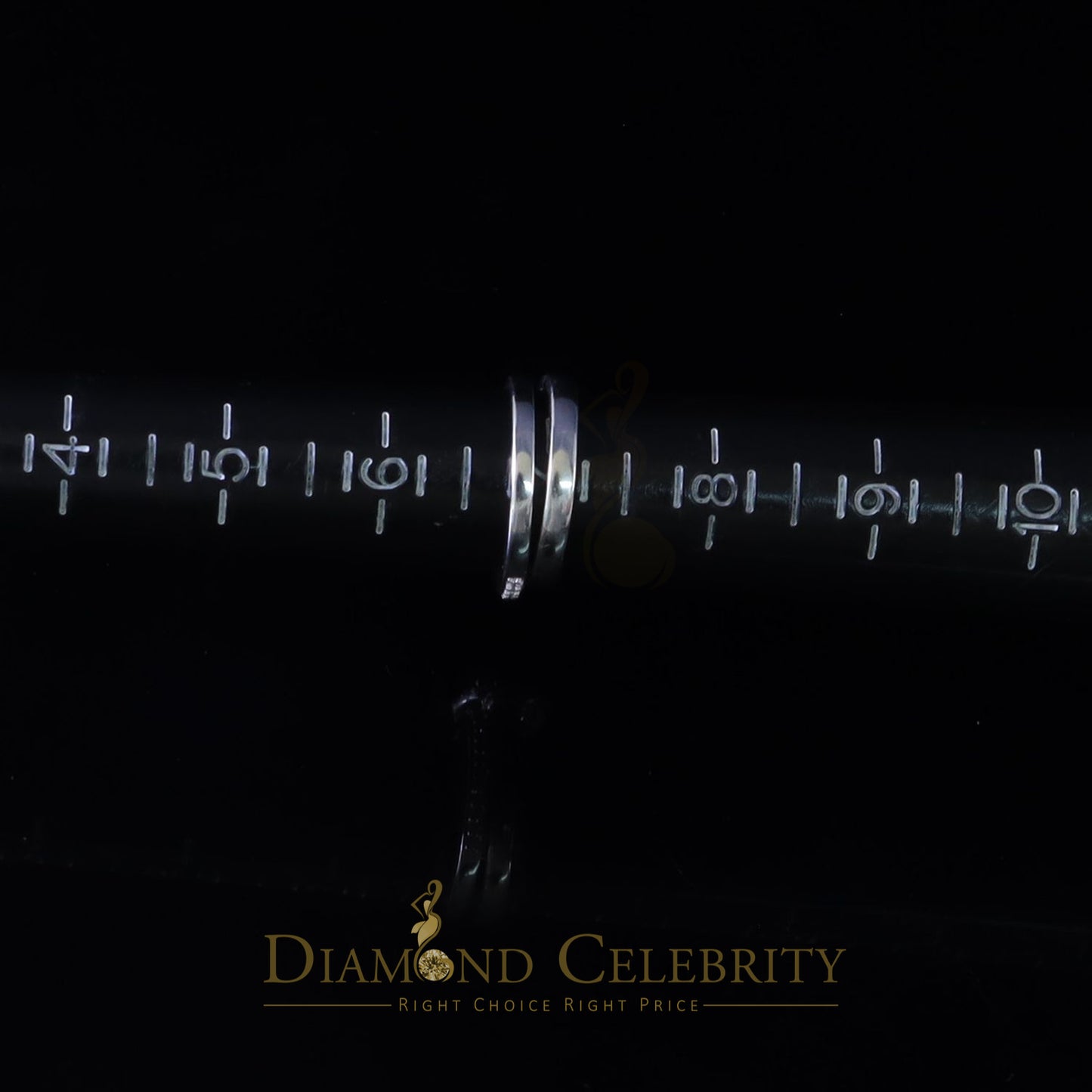 DiamondCelebritees 925 Women's White Silver 1.25ct CZ Round shape 2pcs Bridal /Engagement Ring SZ 7