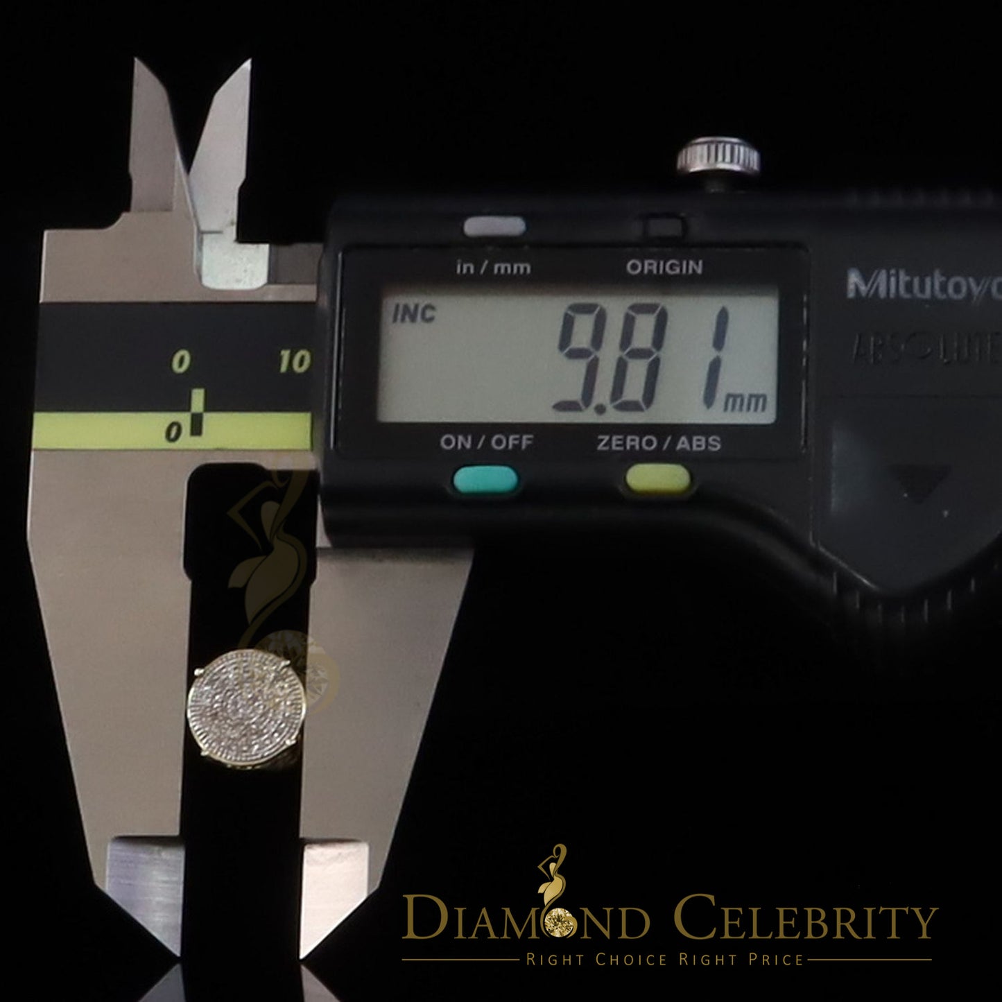 DiamondCelebritees Yellow 925 Sterling Silver 0.30ct Diamond For Women's/ Men's Stud Round Earrings