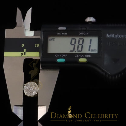 DiamondCelebritees Yellow 925 Sterling Silver 0.30ct Diamond For Women's/ Men's Stud Round Earrings
