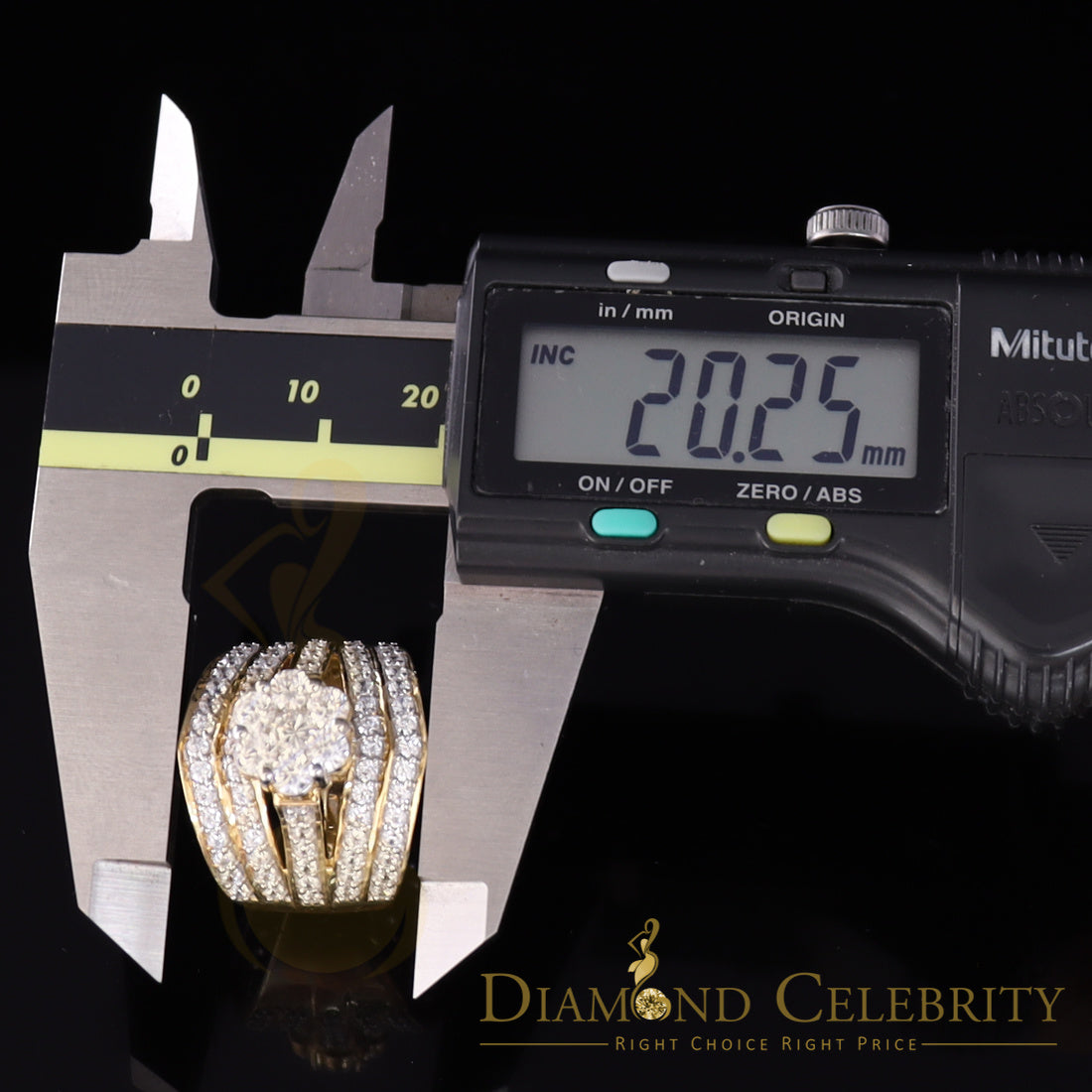 DiamondCelebritees Women's 6.00ct. Cubic Zirconia 925 Yellow Sterling Silver Floral Ring Size 8