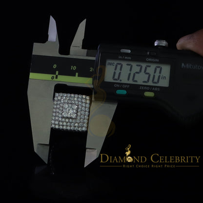 DiamondCelebritees 925 Sterling Silver White 14.0ct Cubic Zirconia Square Women's Gifts Ring Size 9