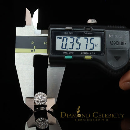 DiamondCelebritees 925 Women's White Silver 1.25ct CZ Round shape 2pcs Bridal /Engagement Ring SZ 7