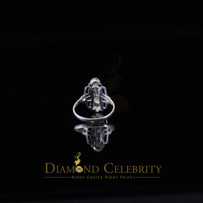 DiamondCelebritees Religious White 925 Sterling Silver St. Jude Women's Ring Size 9.5