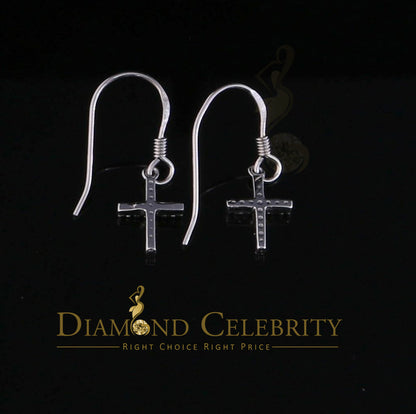 DiamondCelebritees Women's stud in 925 White Sterling Silver 0.15ct Diamond Stud Men's Earrings