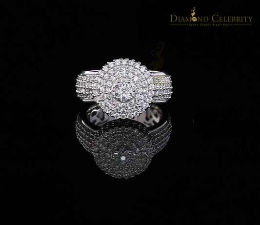 DiamondCelebritees Sterling White Silver Round-Shaped 4.75ct Cubic Zirconia Womens Ring Size 7.5