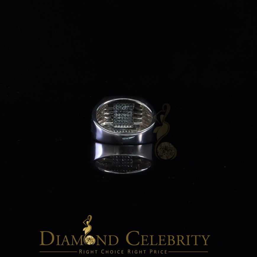 DiamondCelebritees 1.50ct Iced Out White Cubic Zirconia Fashion Luxury Big Ring For Men Size 11