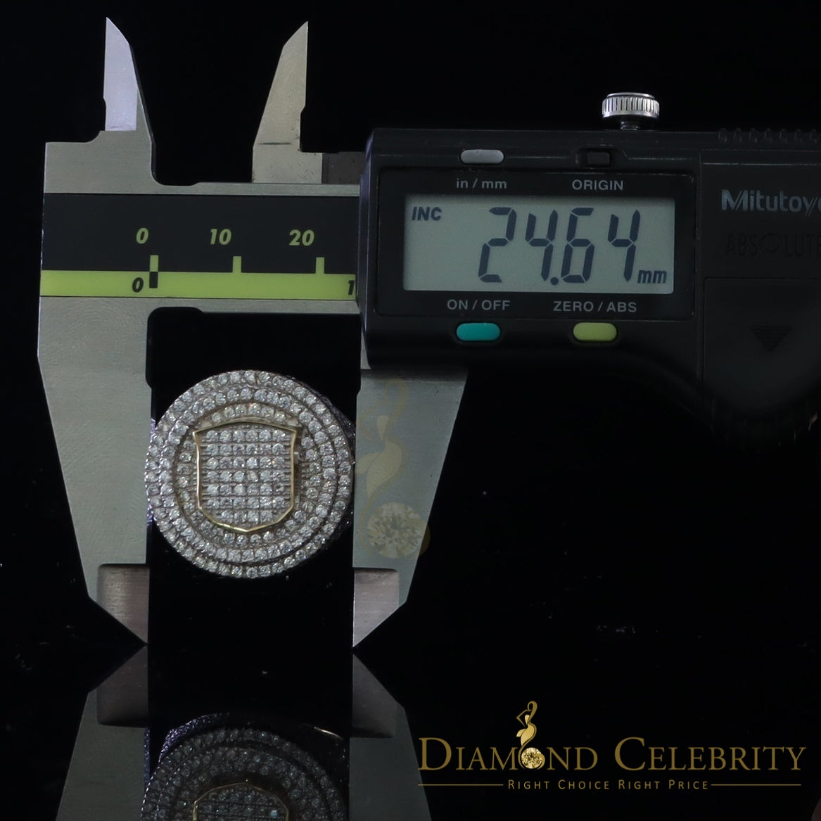 DiamondCelebritees White Sterling Silver11.50ct Cubic Zirconia Men's Adjustable Ring SZ 9.5 to11.5