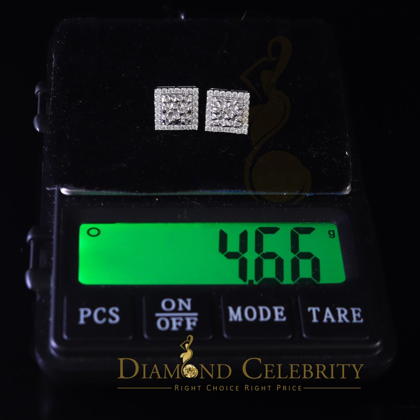 Diamondcelebritees 1.50ct Moissanite White 925 Sterling Silver Women's Hoop Earrings