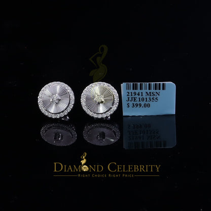 Diamondcelebritees 2.50ct VVS D Moissanite Diamond Cut Stud Earring Women & Men White 925 Silver