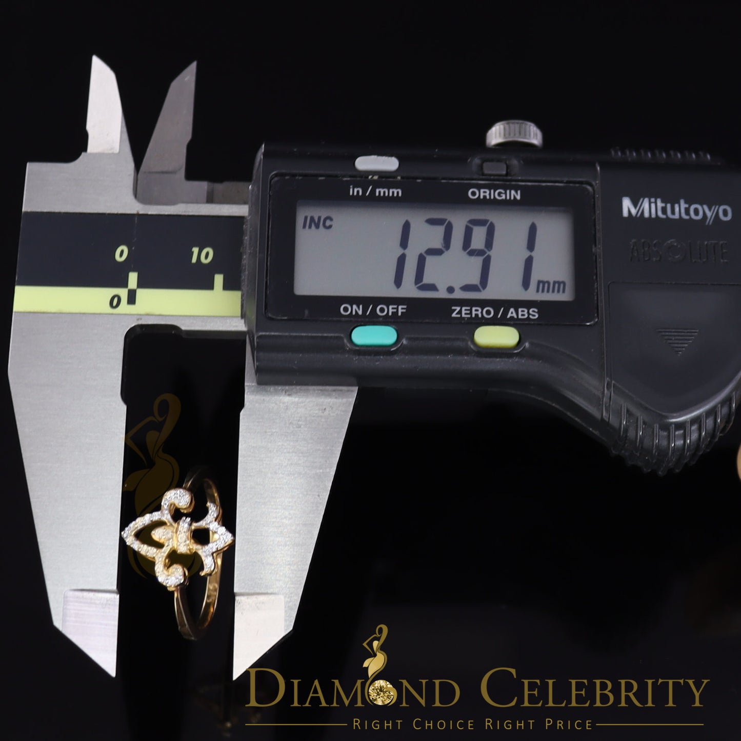 DiamondCelebritees 0.30ct Cubic Zirconia Yellow 925 Sterling Silver Saints Womens Gifts Ring Size 7
