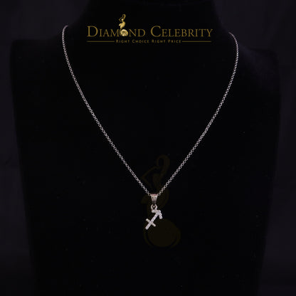 DiamondCelebritees 0.34ct Cubic Zirconia White Silver SAGITTARIUS-DECEMBER Pendant Men's & Women's