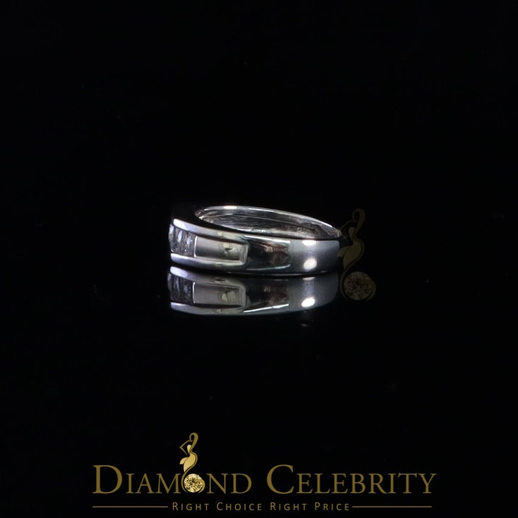 DiamondCelebritees Sterling Silver 925 White 1.0ct Cubic Zirconia Men's Ring Size 11
