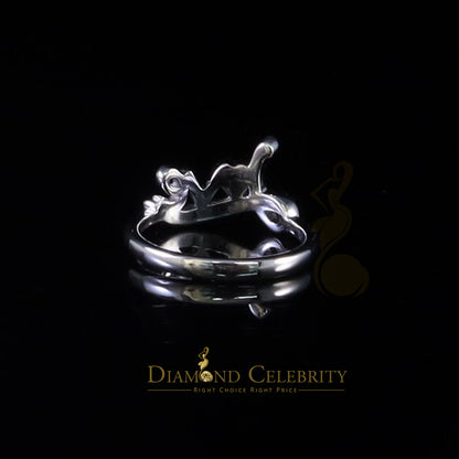 DiamondCelebritees White 925 Sterling Silver 0.25ct Cubic Zirconia Womens Engagement Love Ring SZ 6