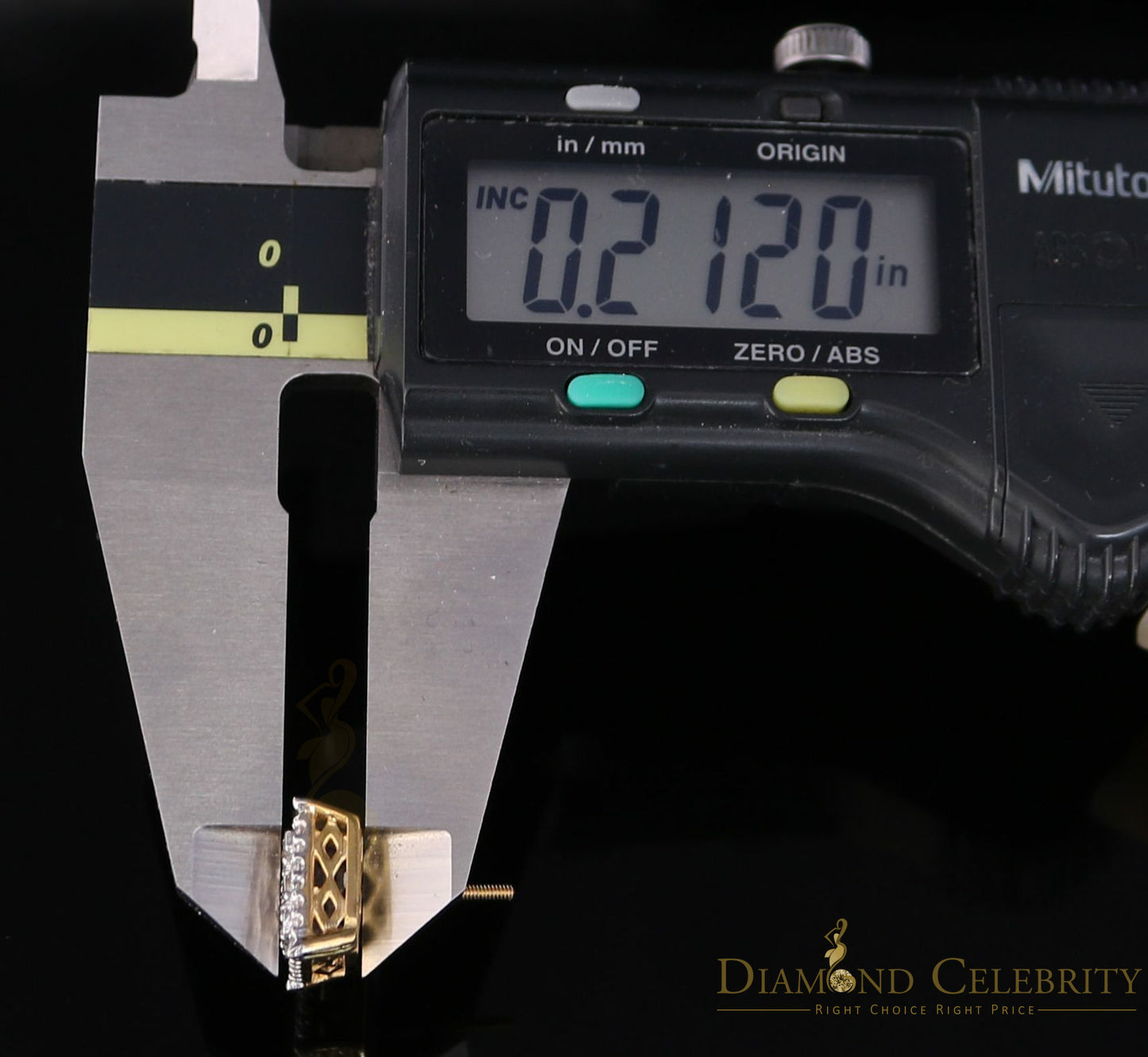DiamondCelebritees 10K Real Yellow Gold with 1.20CT Real Diamond Men's/Women's Stud Earrings