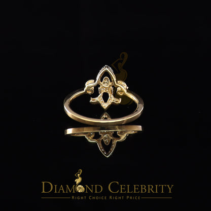 DiamondCelebritees 0.30ct Cubic Zirconia Yellow 925 Sterling Silver Saints Womens Gifts Ring Size 7