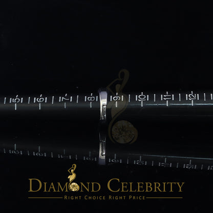 DiamondCelebritees Diamond Celebrity 925 White Sterling Silver 27 Cubic Zirconia Mens Ring Size 8.5