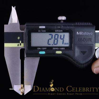 DiamondCelebritees  Women's 0.14ct Cubic Zirconia Turtle Stud Earrings Yellow 925 Sterling Silver