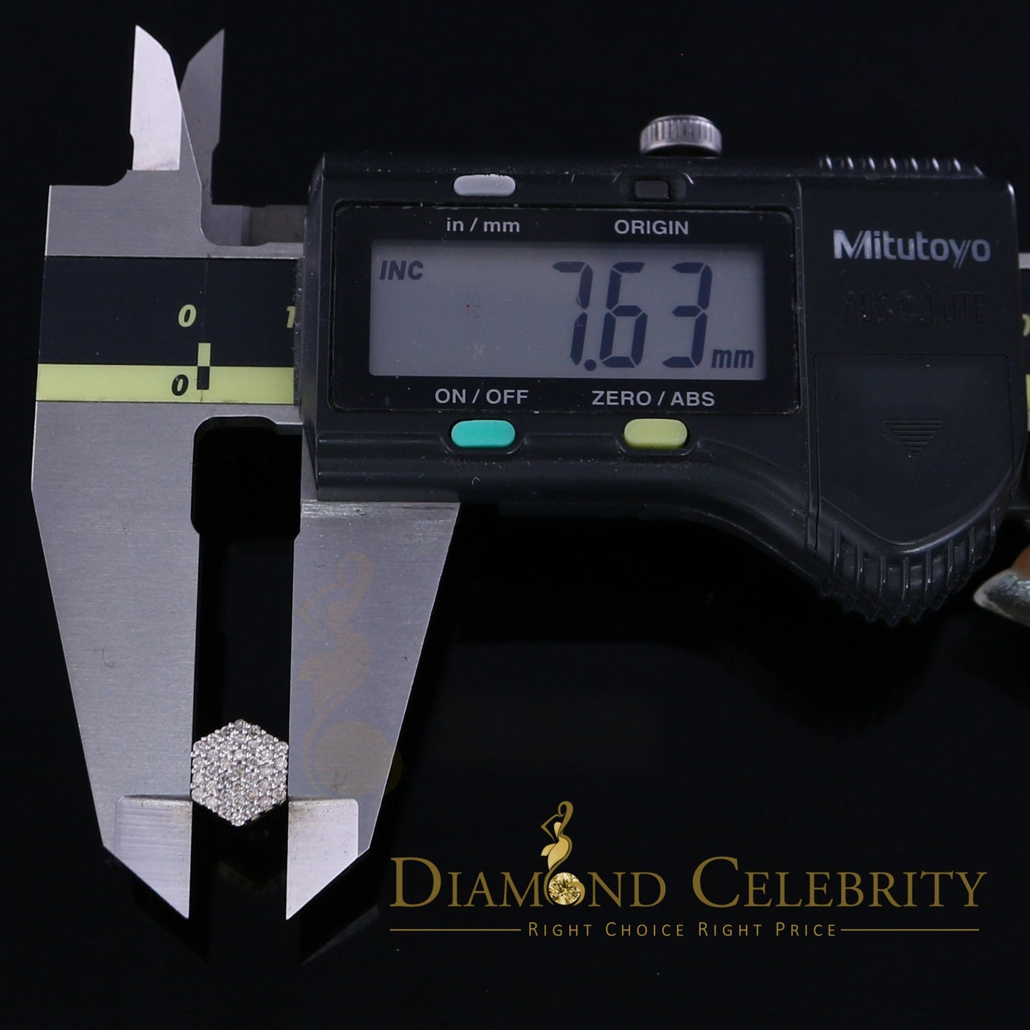 DiamondCelebritees Real Diamond 0.50CT 10K Real Yellow Gold Men's/Women's Stud Round Earring