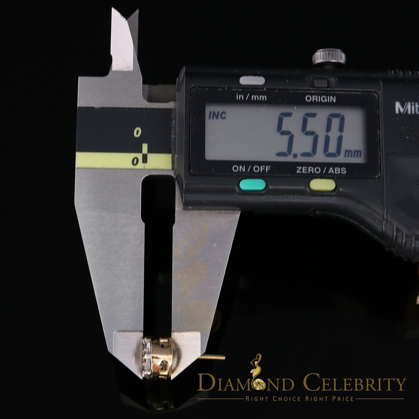 DiamondCelebritees 1.25CT Real Diamond with 10K Real Yellow Gold Men's/Women's Stud Earrings