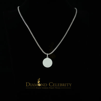 DiamondCelebritees 925 Sterling Silver White Religious Men's/Women's Saint Michael Pendant