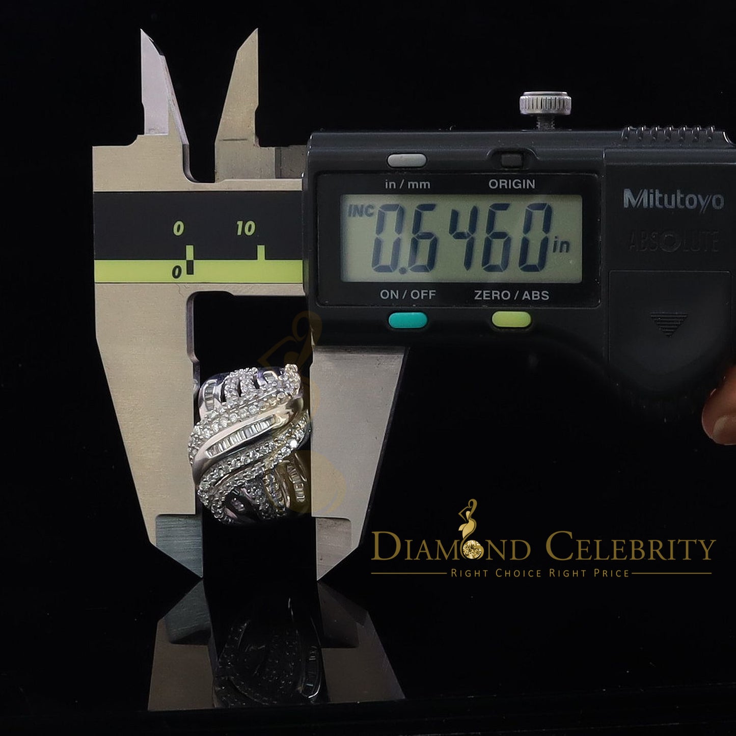 DiamondCelebritees 925 Sterling Silver 3.10ct White Cubic Zirconia Cocktail Women's Ring Size 7.5