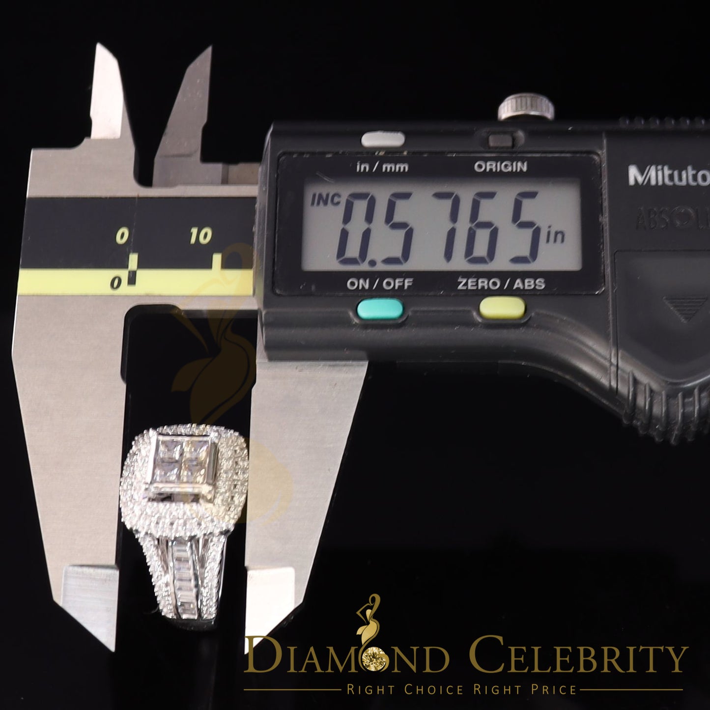 DiamondCelebritees 925 Sterling White Silver Shiny Cubic Zirconia 4.90 ct Bridal Womens Ring Size7