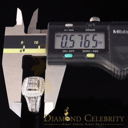 DiamondCelebritees 925 Sterling White Silver Shiny Cubic Zirconia 4.90 ct Bridal Womens Ring Size7