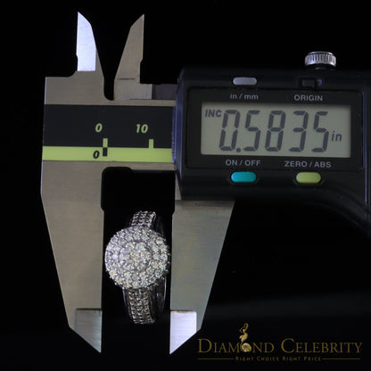 DiamondCelebritees White Cubic Zirconia 5.20ct Hip Hop Rapper Engagement Rings For Men Size 10