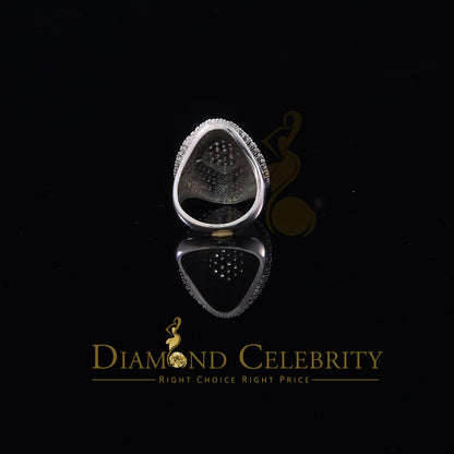 DiamondCelebritees 925 Sterling White Silver With Cubic Zirconia 1.67 ct Cocktail Ring Size 7.5