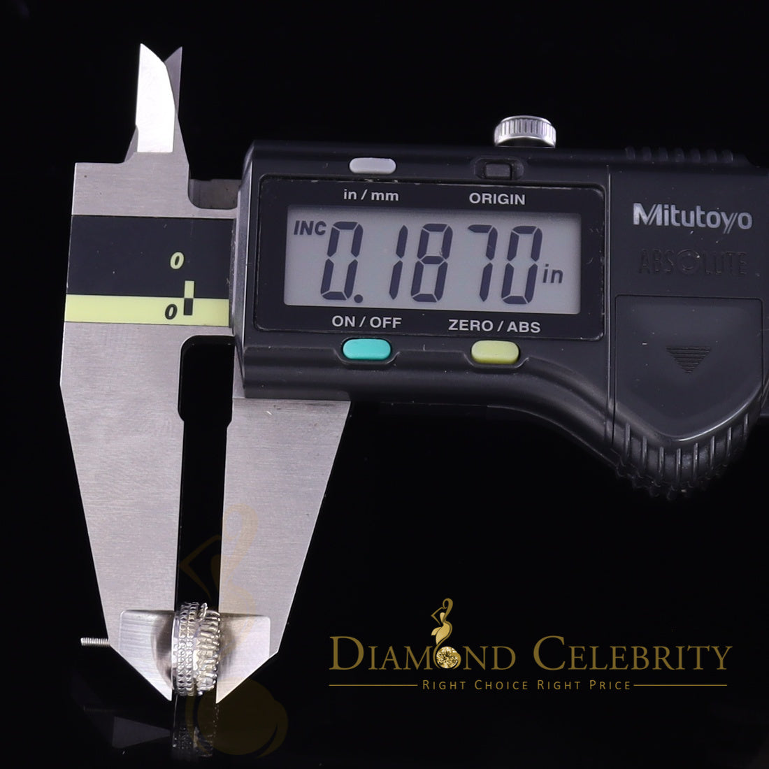 DiamondCelebritees 925 Sterling Silver White Hip Hop 0.15ct Diamond Men's & Women's Round Earrings