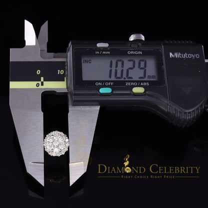 DiamondCelebritees 10K Real Yellow Gold w/Real 1.33 CT Diamond Men's/Women's Stud Earring