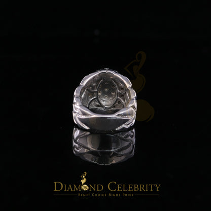 DiamondCelebritees 0.30CT Real Diamond Men's 925 Sterling Silver White Ring Size 8 Antique Design