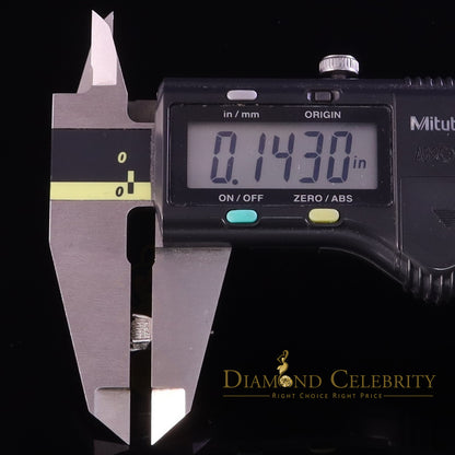 DiamondCelebritees Aretes Para Hombre 0.05ct Diamond 925 Silver Women & Men Square White Earrings