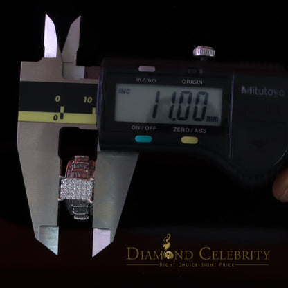 DiamondCelebritees 925 White Silver 1.31ct Cubic Zirconia Cinderella Engagement Womens Rings Size 8