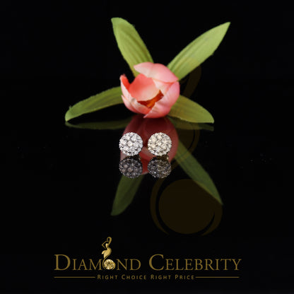 DiamondCelebritees 10K Real Yellow Gold w/Real 1.33 CT Diamond Men's/Women's Stud Earring