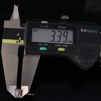 DiamondCelebritees  Hip Hop 925 White Sterling Silver 1.26ct Cubic Zirconia Women's Square Earrings