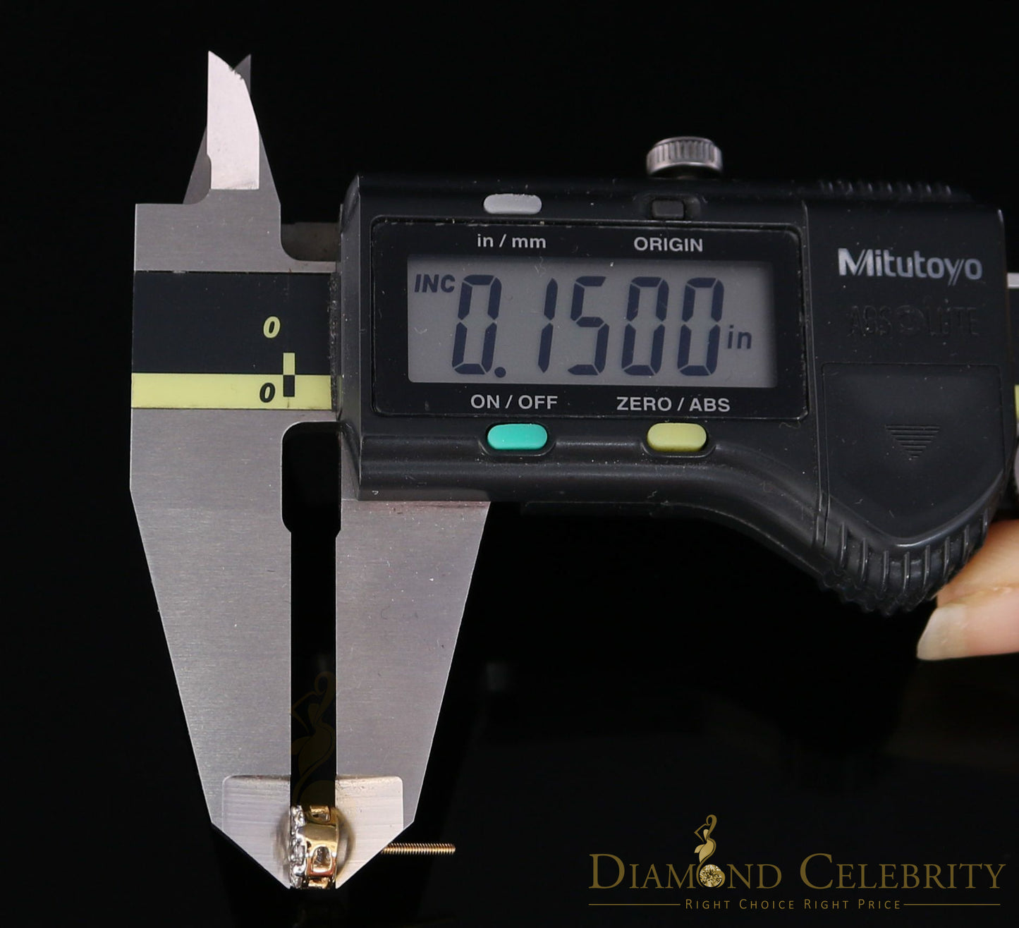 DiamondCelebritees Men's/Women's 10K Real Yellow Gold with 0.75CT Real Diamond Stud Earrings