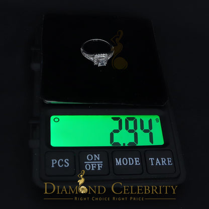 DiamondCelebritees 1.0CT 925 Sterling Silver White Ladies Ring Cubic Zirconia Ring Size 7